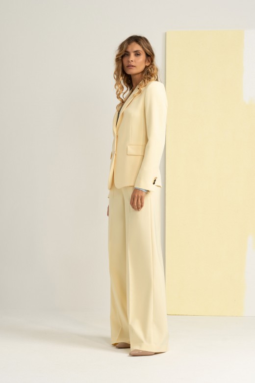 Classic fitted blazer with metallic buttons Classic fitted blazer with metallic buttons