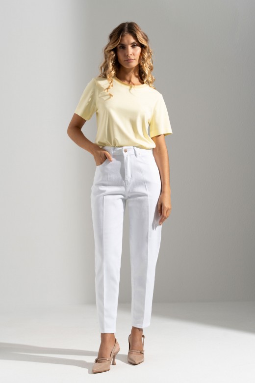 Basic t-shirt with hem detail Basic t-shirt with hem detail