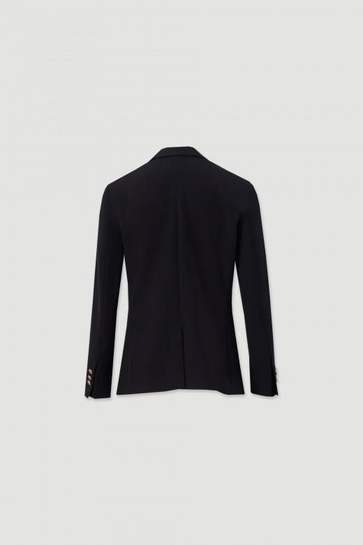 Classic blazer with customised metallic button Classic blazer with customised metallic button