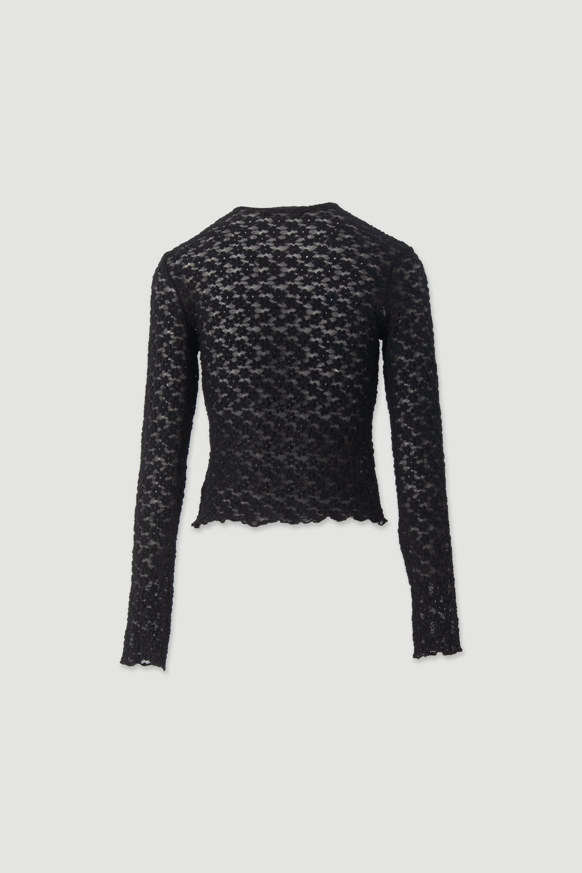 Long-sleeve lace top