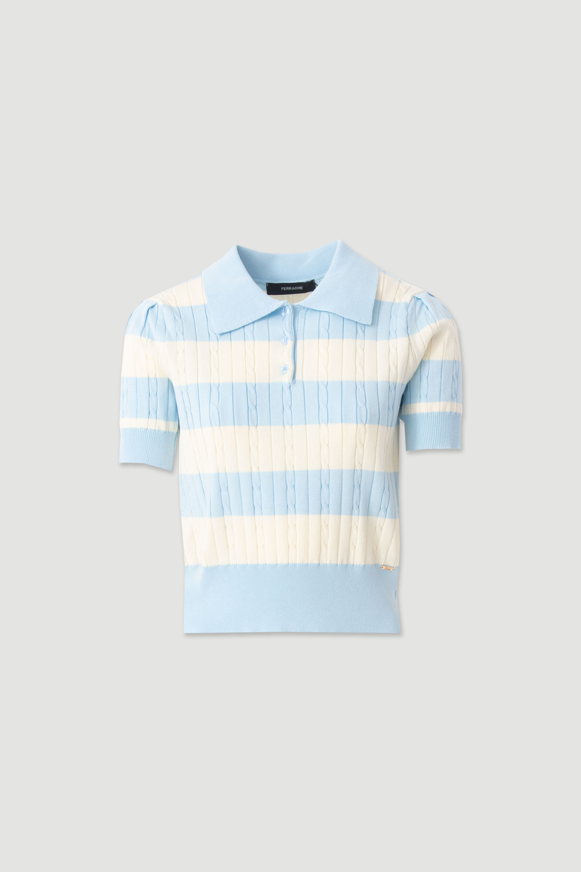 Polo de malha com manga curta