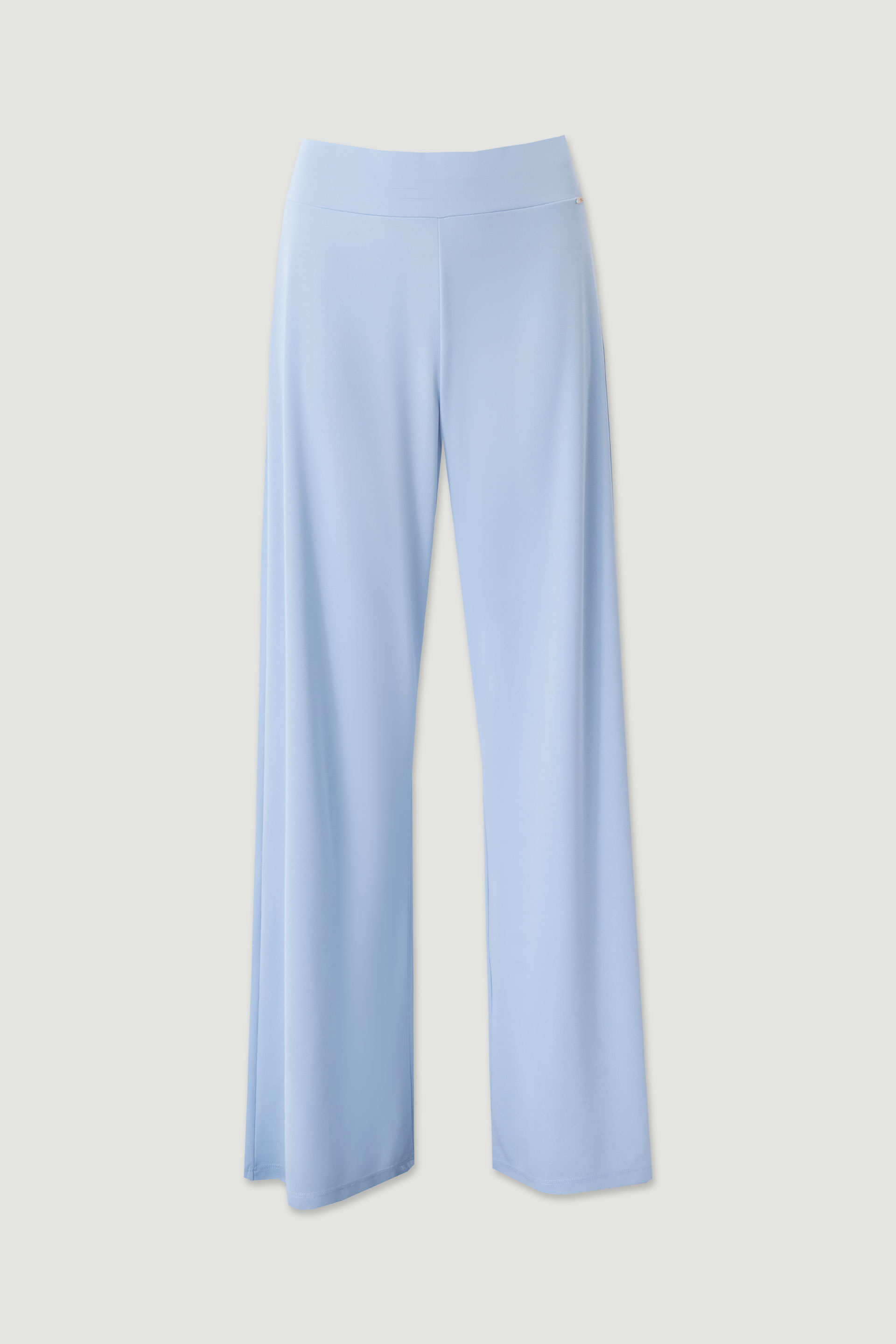 Wide leg knit trousers
