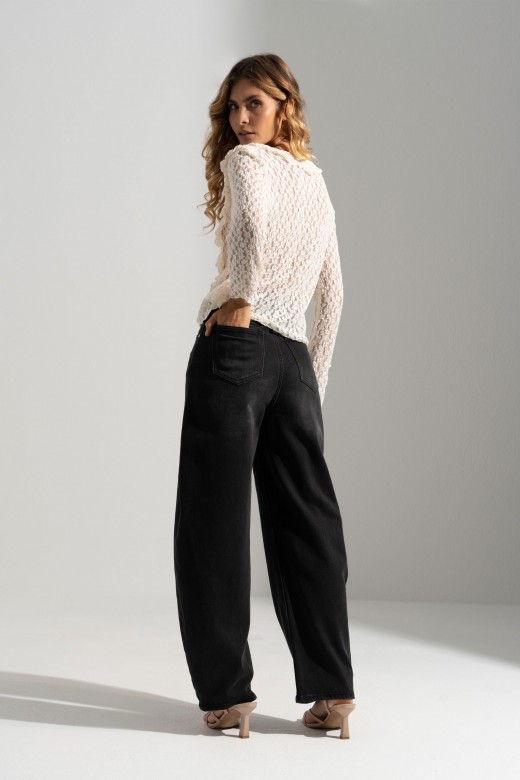 High-waisted cotton balloon jeans High-waisted cotton balloon jeans