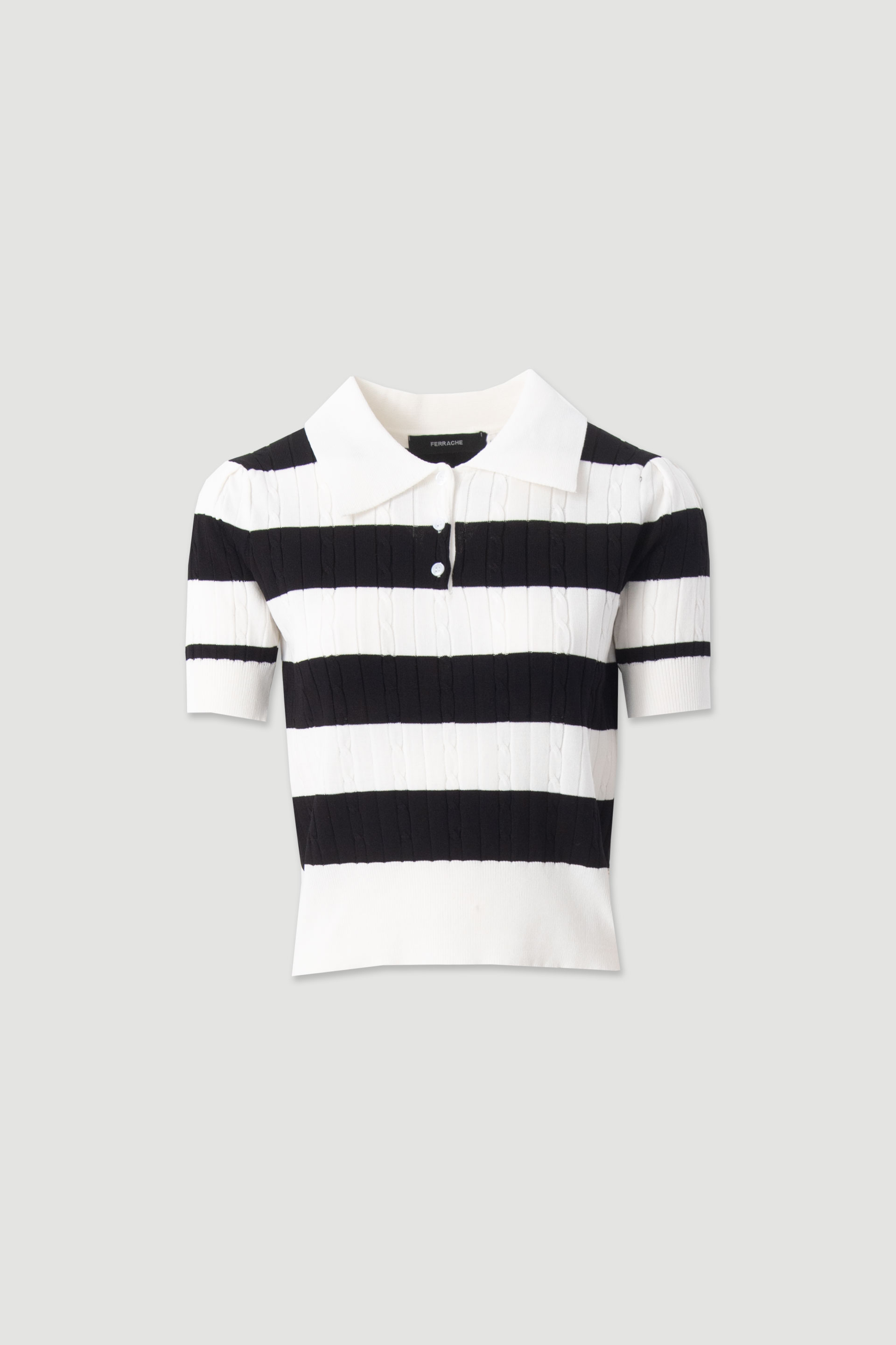 Polo de malha com manga curta