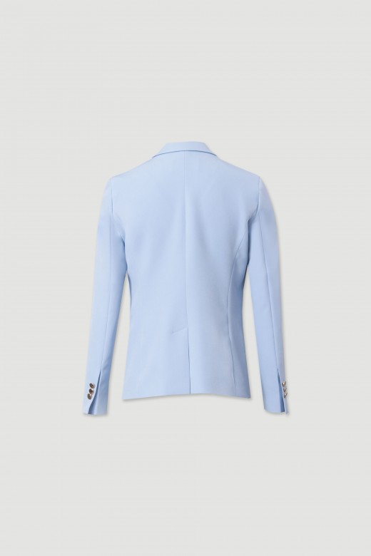 Classic fitted blazer with metallic buttons Classic fitted blazer with metallic buttons