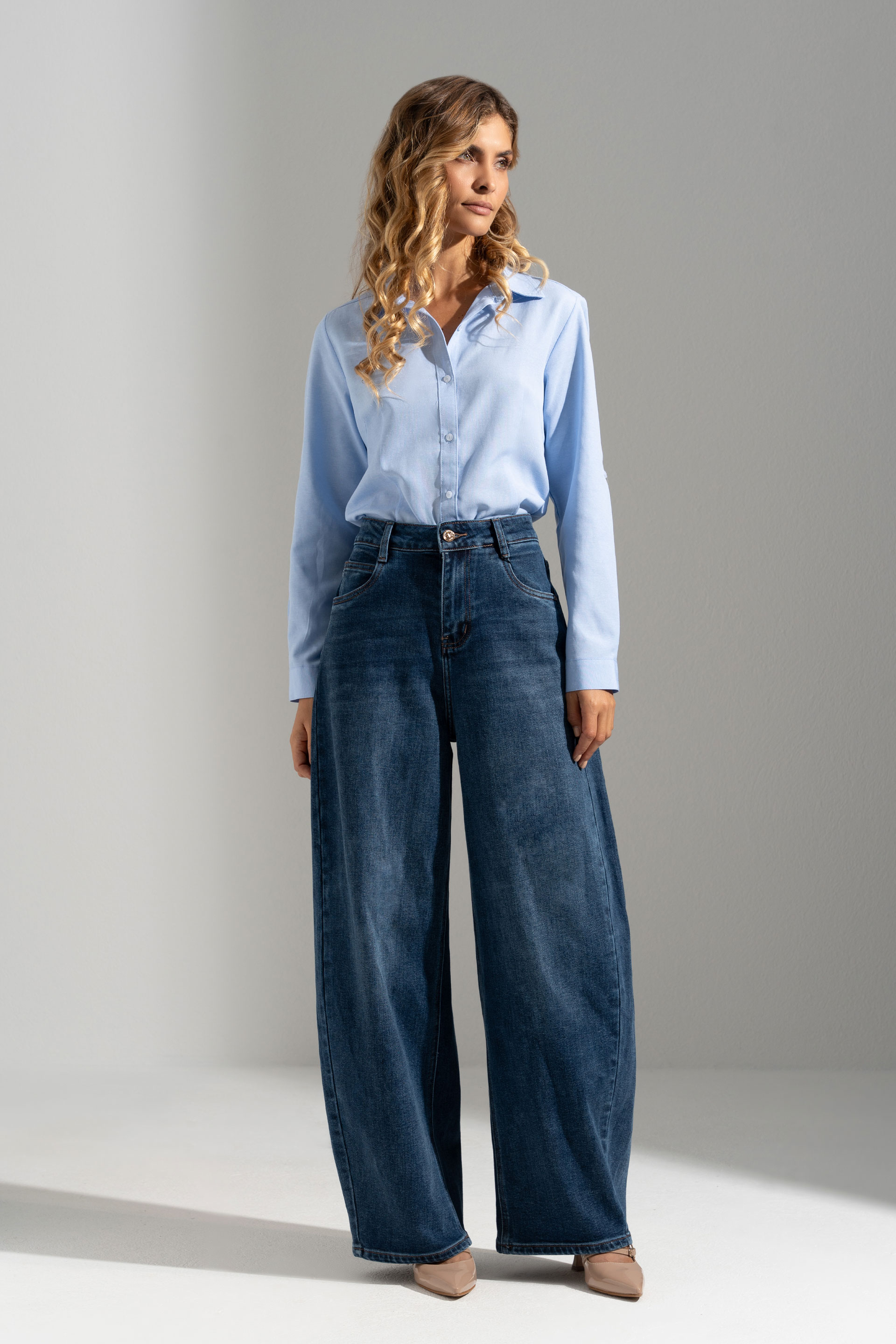 Fitted cotton shirt