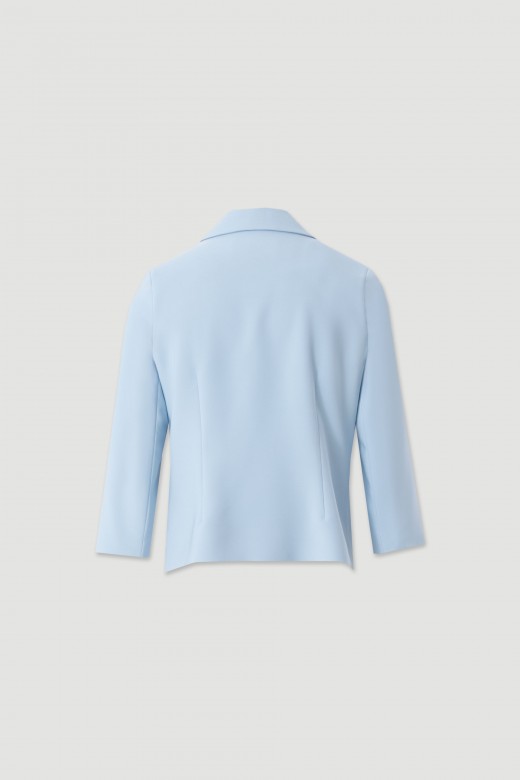 Classic cropped blazer with 3/4 sleeves Classic cropped blazer with 3/4 sleeves