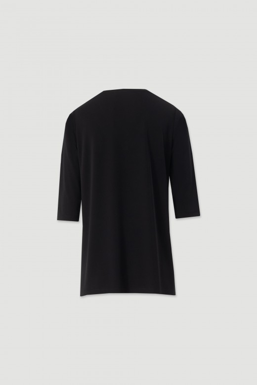 Knit tunic with v-neck Knit tunic with v-neck
