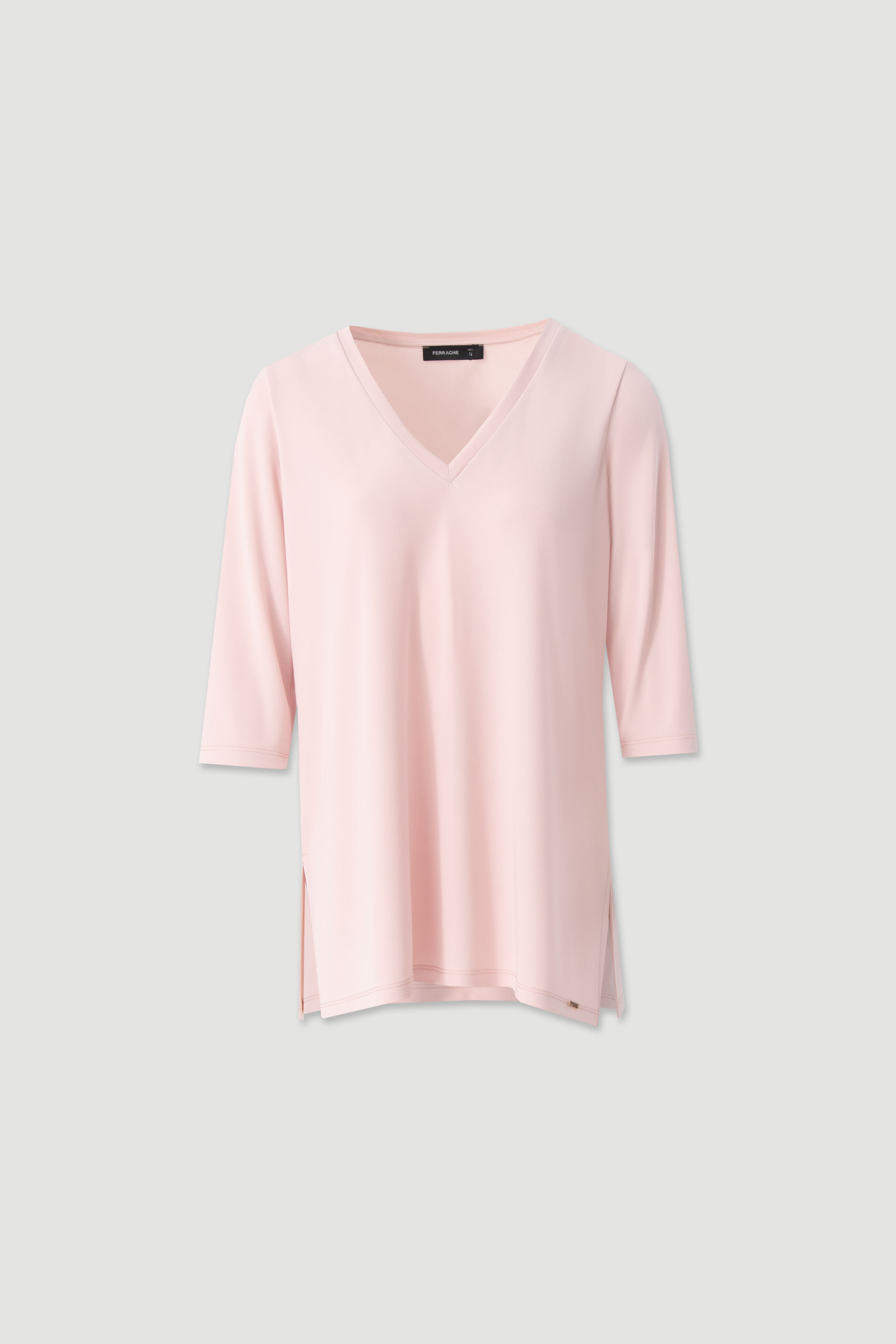 Knit tunic with v-neck