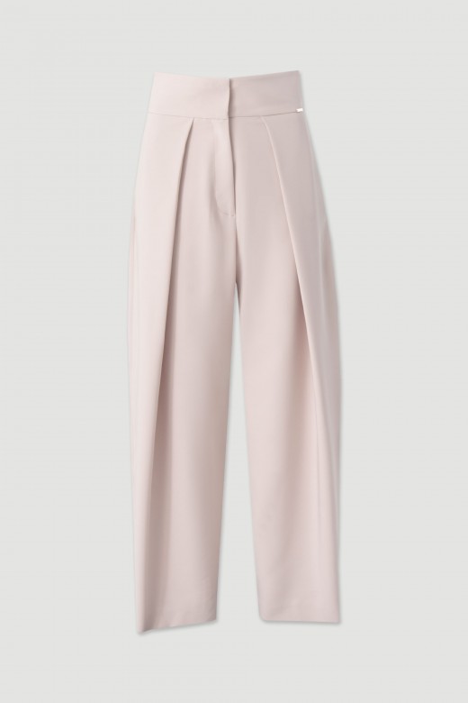 High-waisted pleated trousers High-waisted pleated trousers