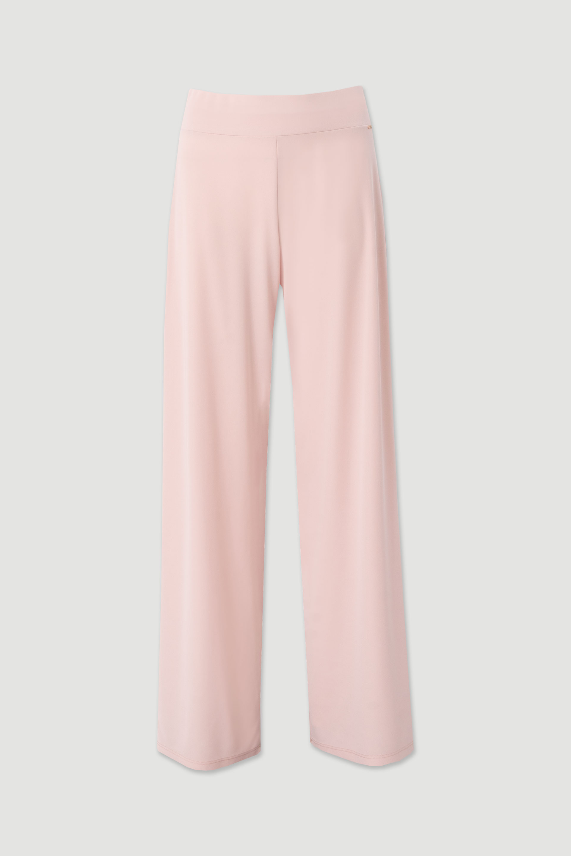 Wide leg knit trousers