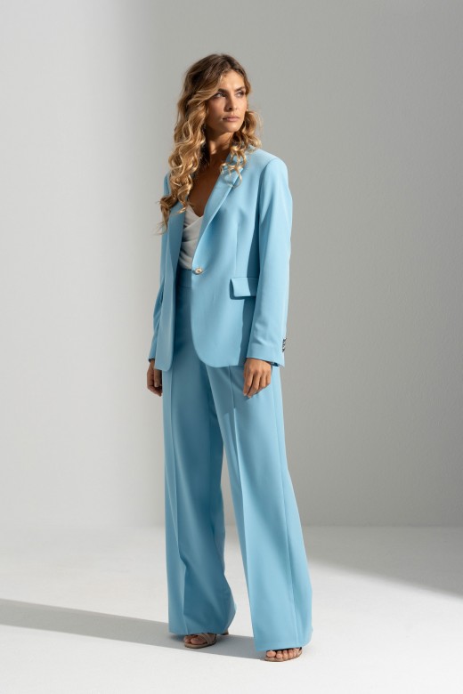 Classic blazer with custom metallic button Classic blazer with custom metallic button