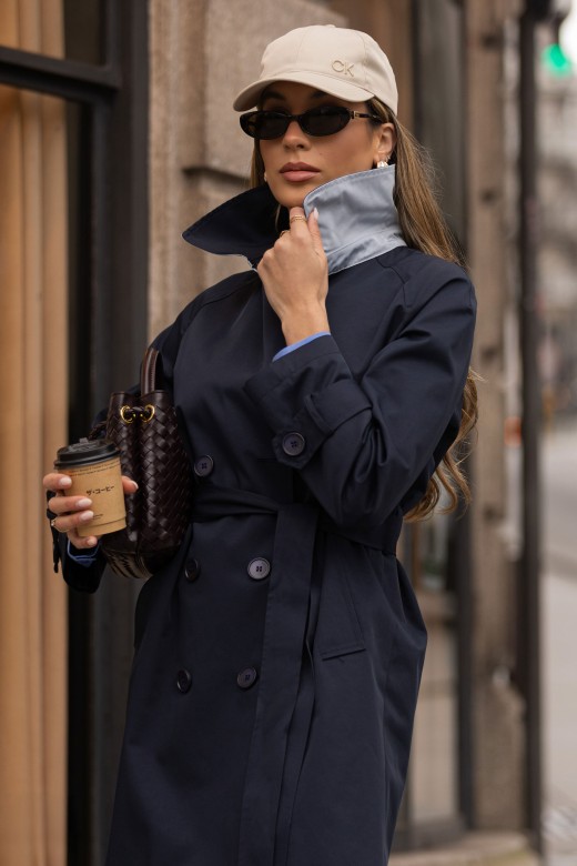 Cotton midi trench coat Cotton midi trench coat