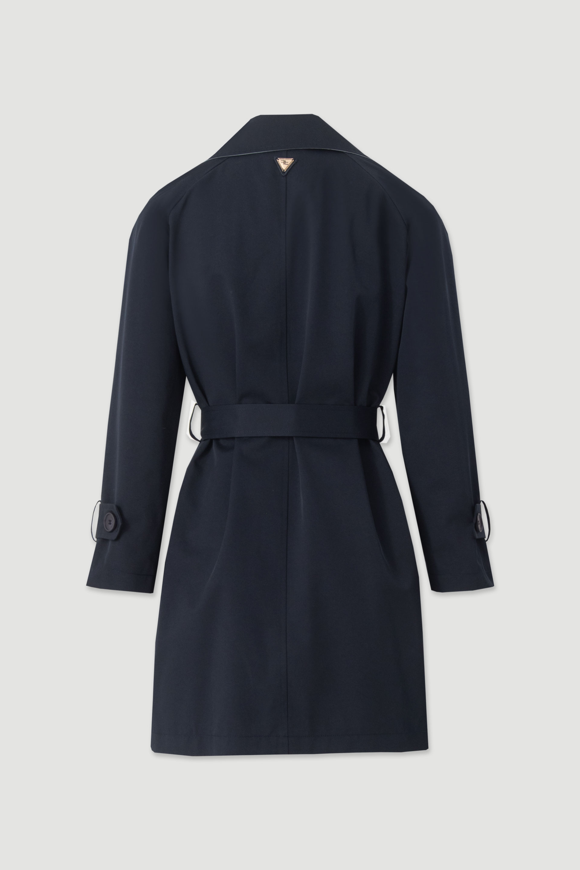 Cotton midi trench coat