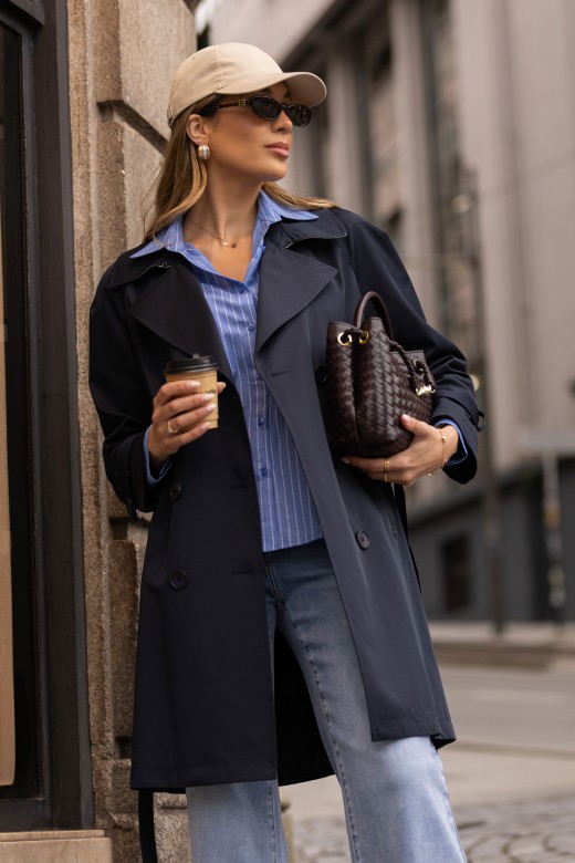 Cotton midi trench coat Cotton midi trench coat