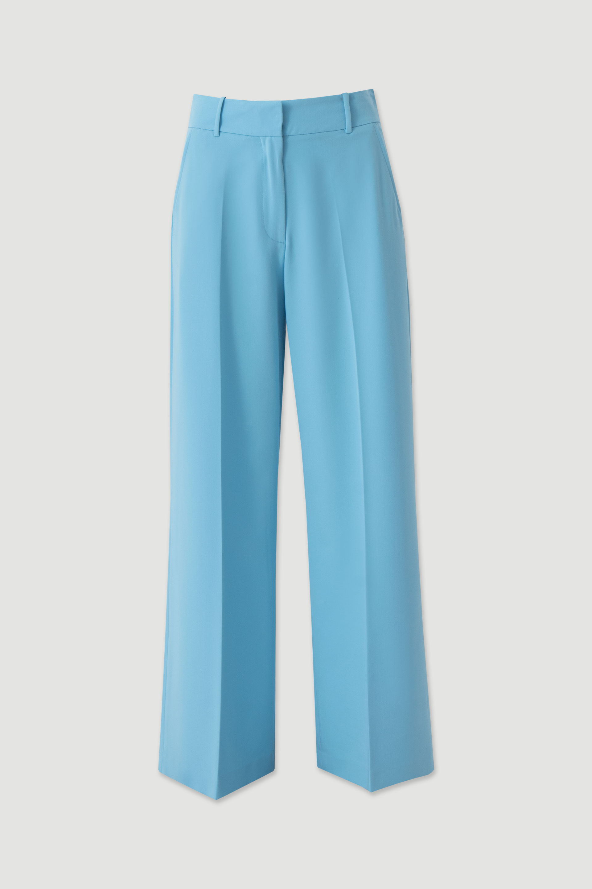 Wide-leg tailored trousers