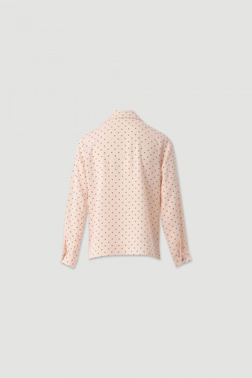Printed blouse with classic collar Printed blouse with classic collar
