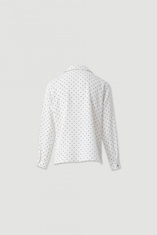 Printed blouse with classic collar Printed blouse with classic collar