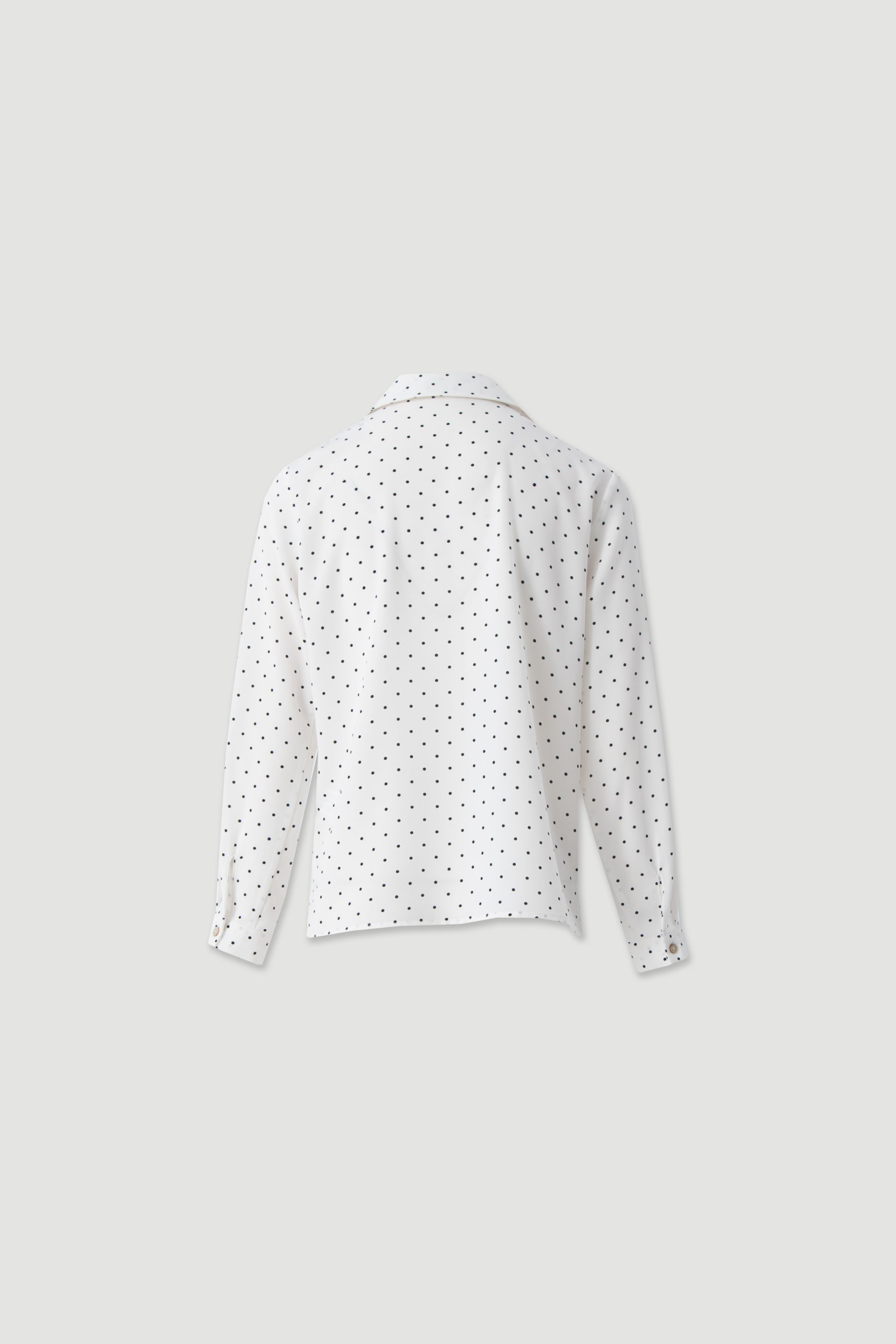 Printed blouse with classic collar