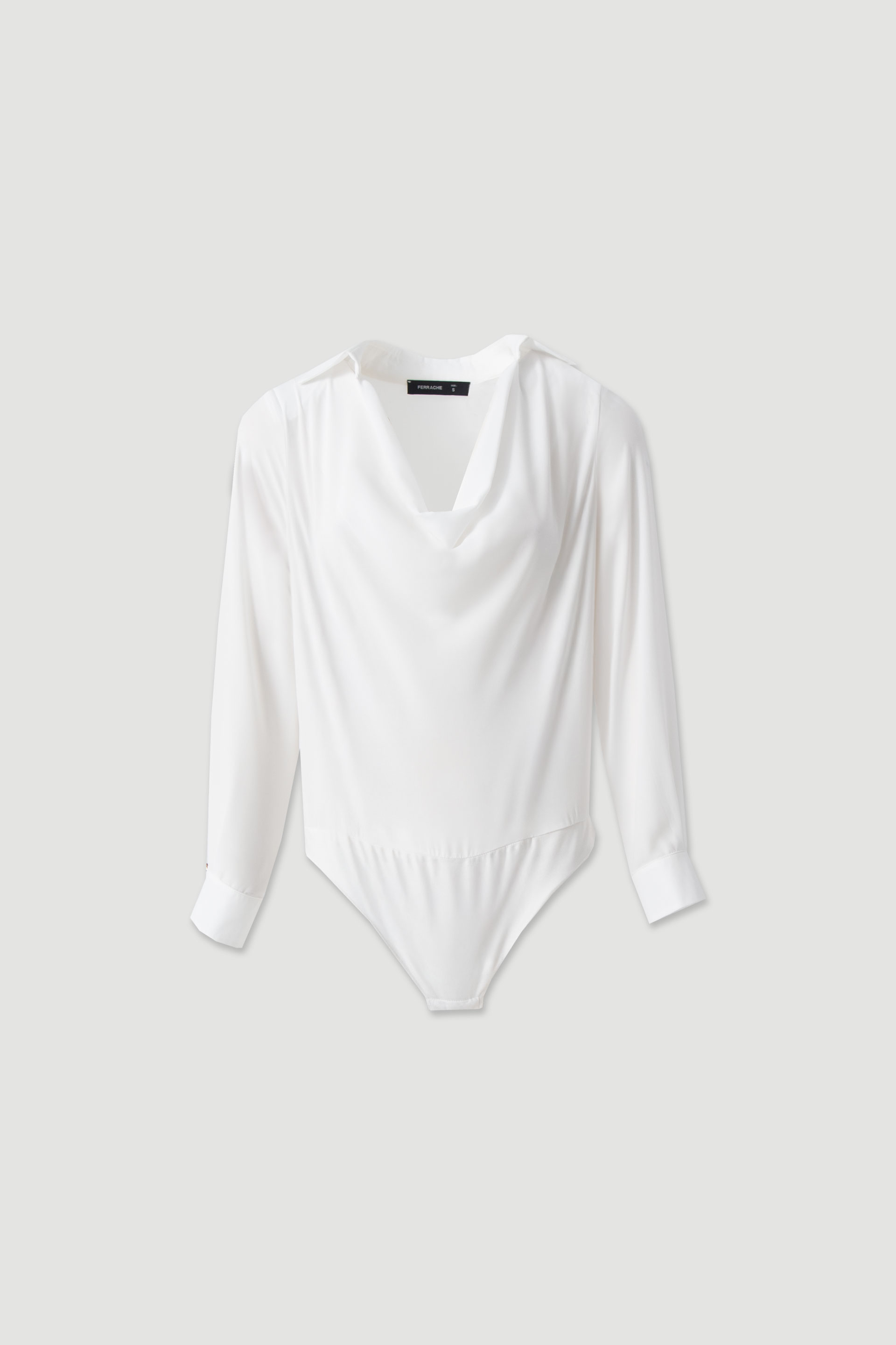 Body with draped neckline