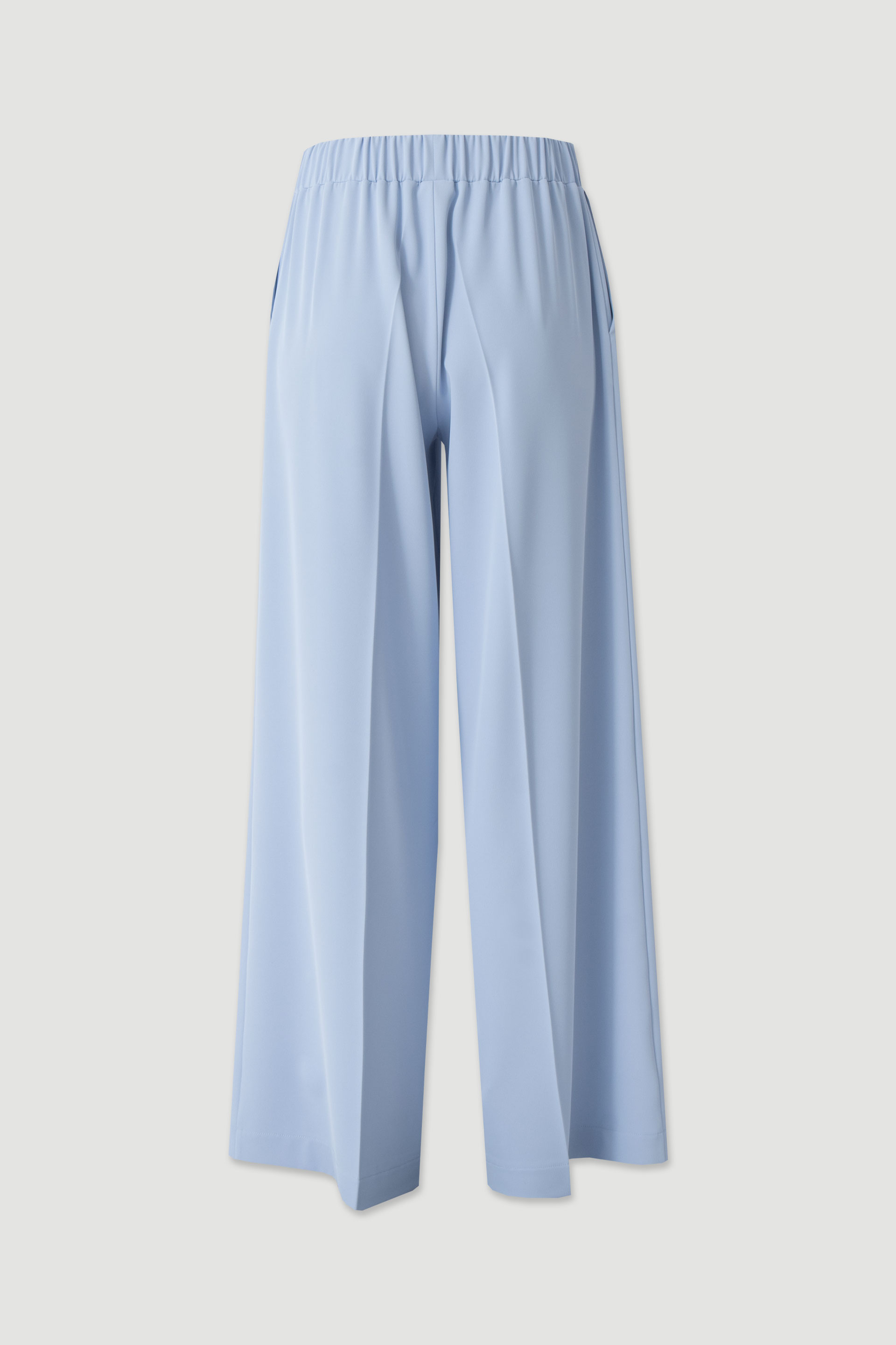High-waisted wide leg trousers