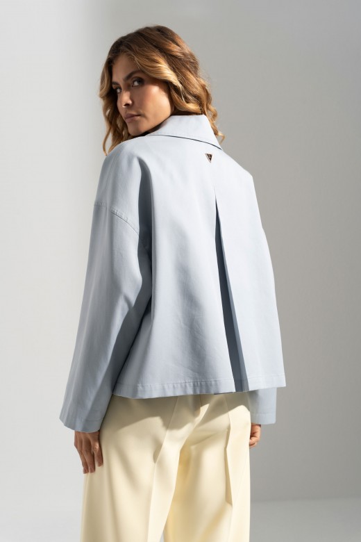 Short cotton trench jacket Short cotton trench jacket