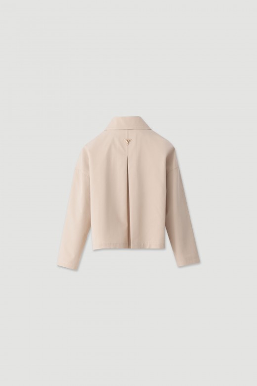 Short cotton trench jacket Short cotton trench jacket