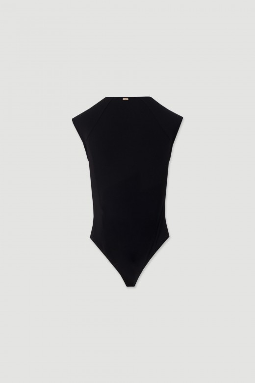 Sleeveless bodysuit with round neckline Sleeveless bodysuit with round neckline
