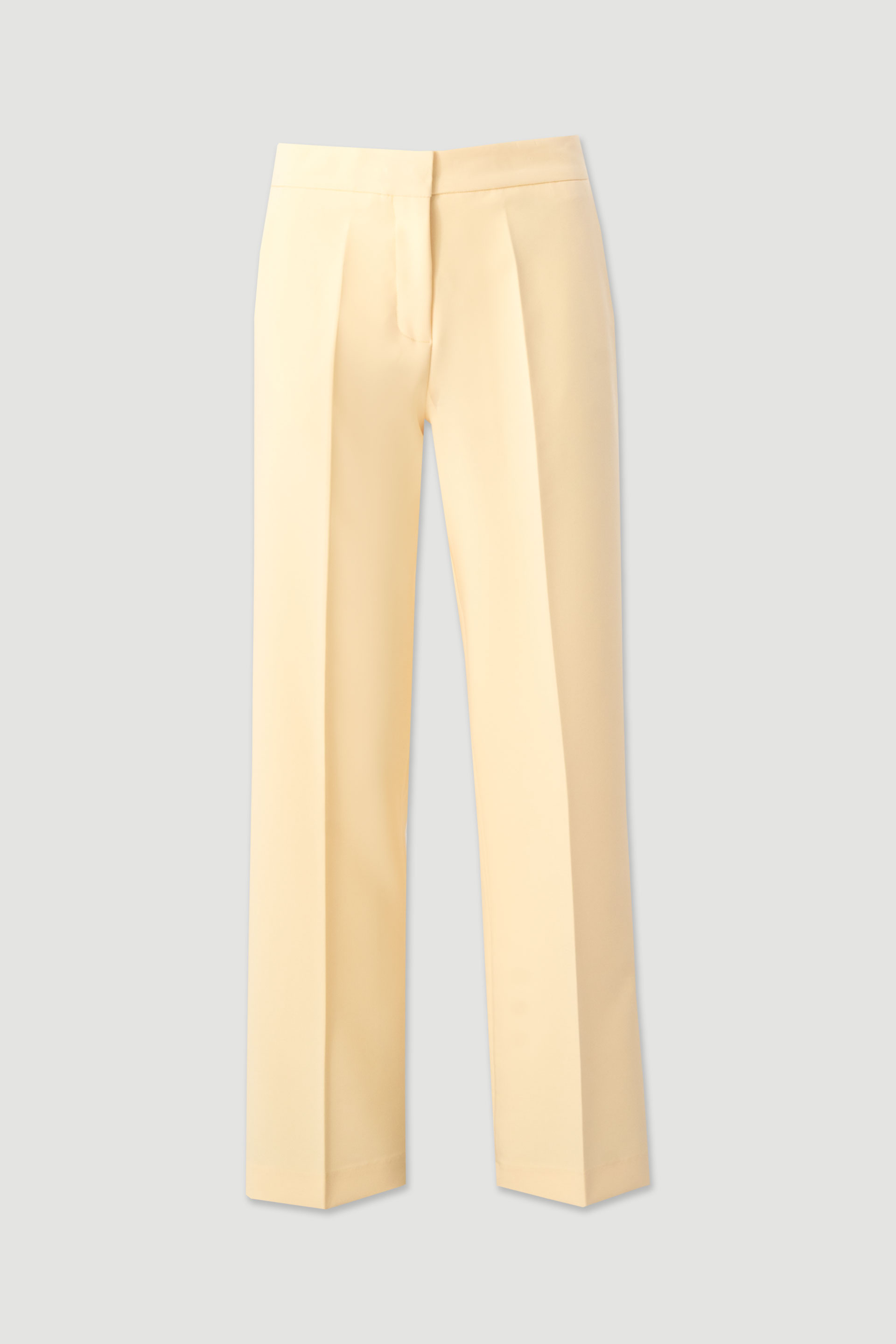 Calça straight com cinto elástico personalizado
