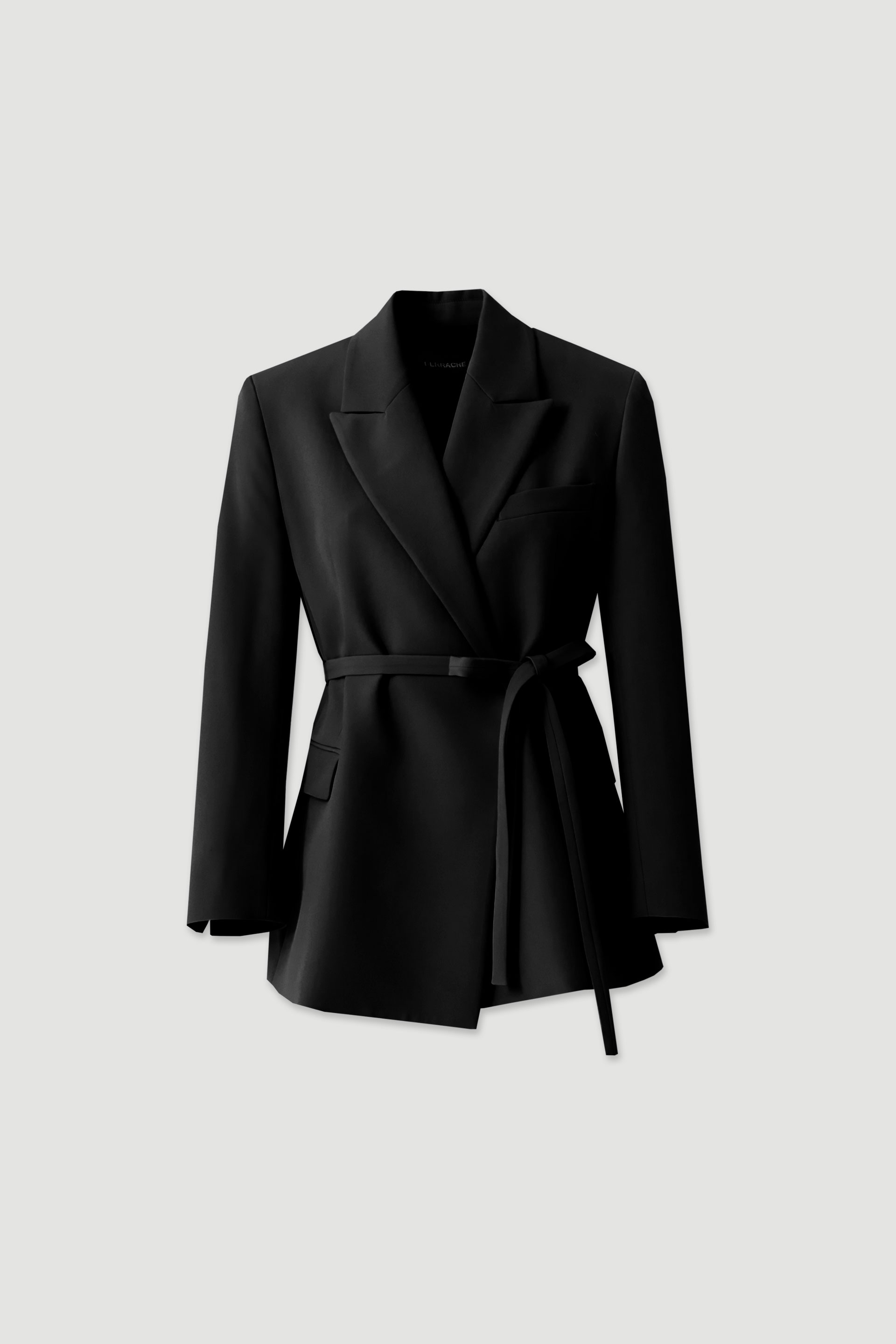 Classic belted blazer