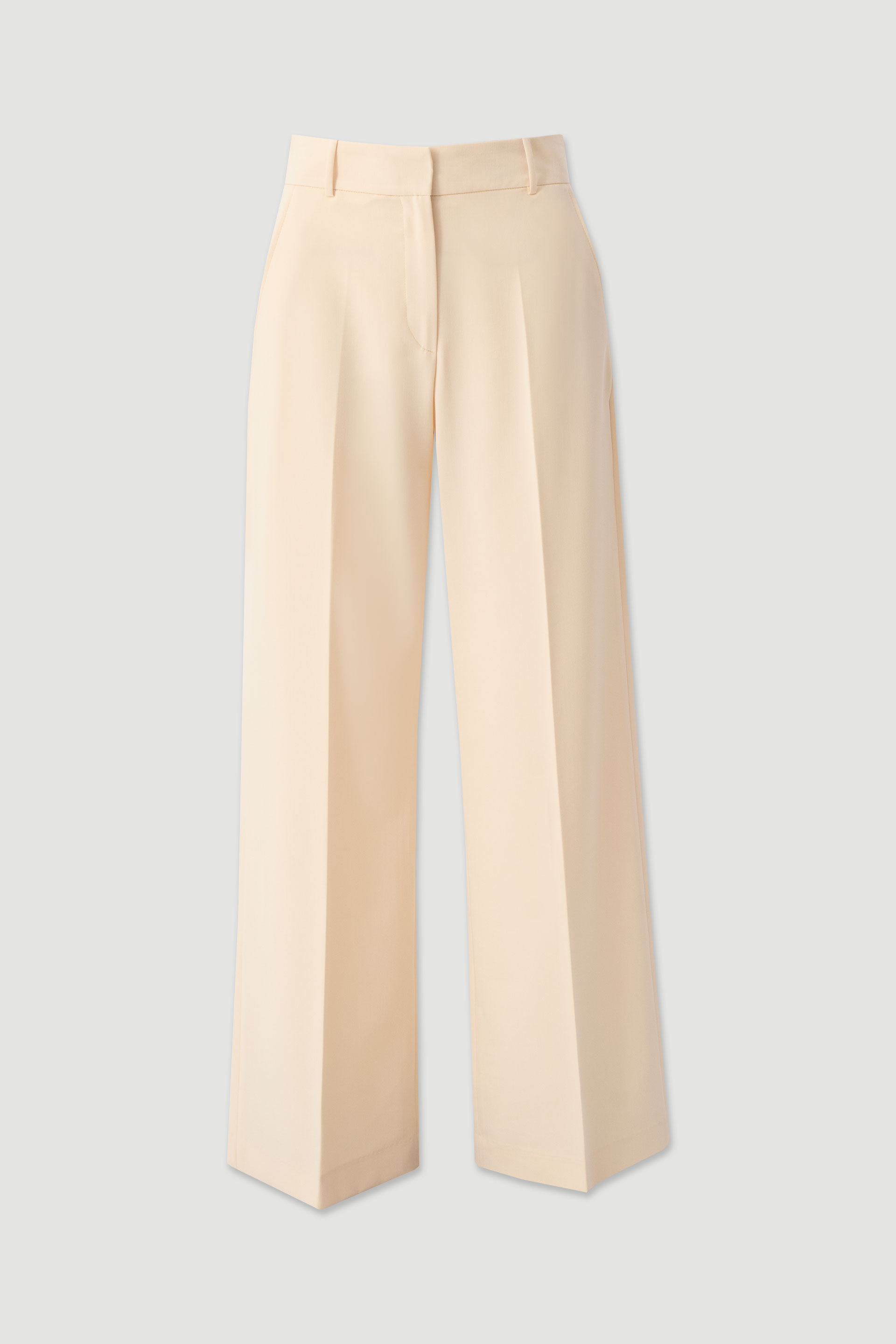 Wide-leg tailored trousers