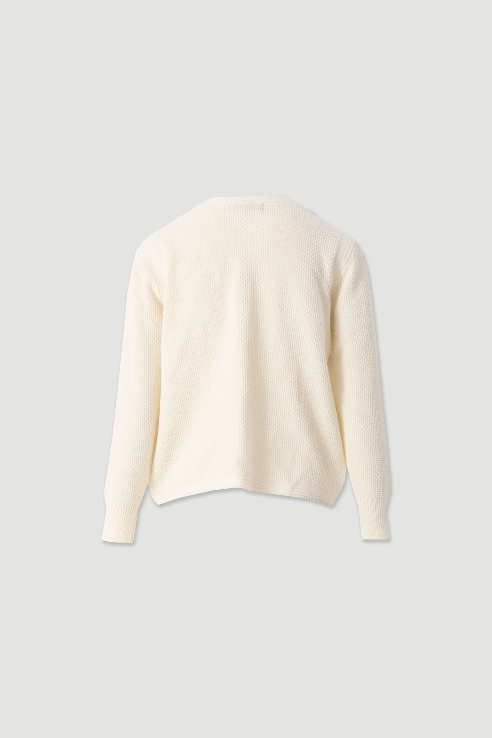 Short open cotton knit cardigan