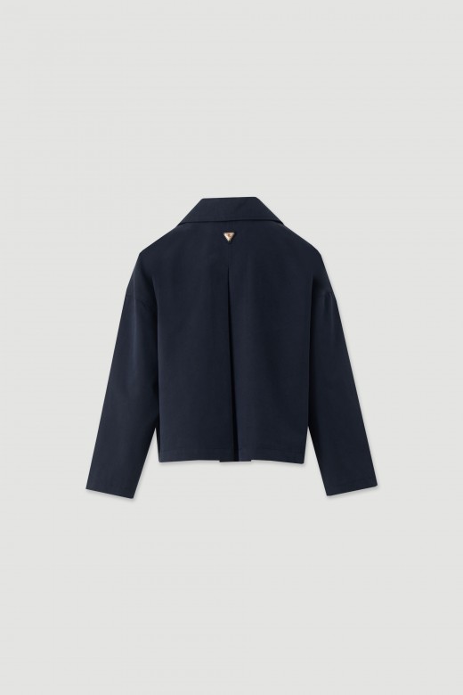 Short cotton trench jacket Short cotton trench jacket