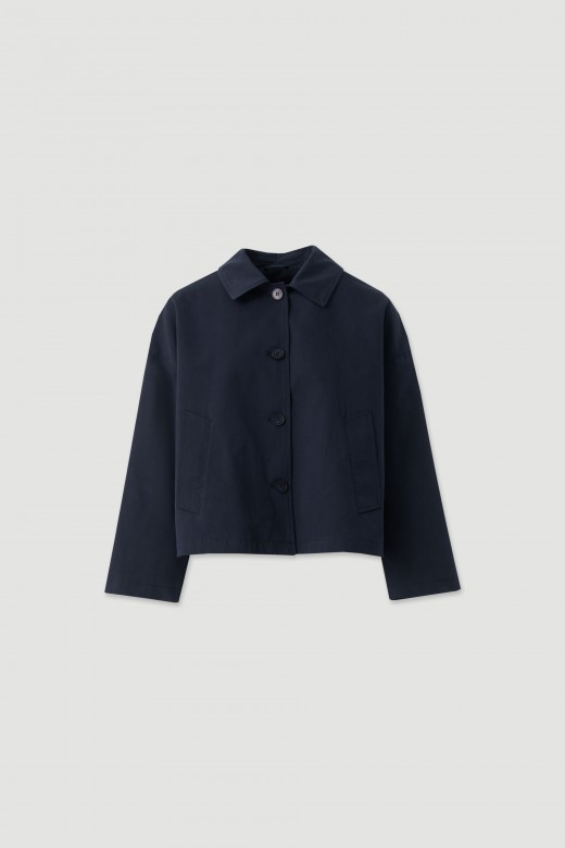 Short cotton trench jacket Short cotton trench jacket