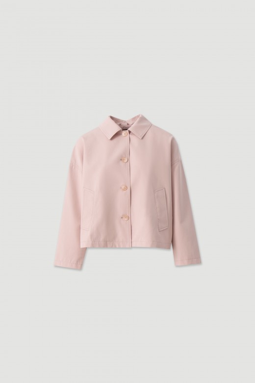 Short cotton trench jacket Short cotton trench jacket