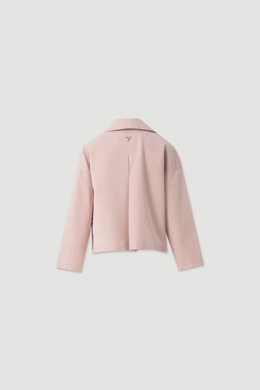 Short cotton trench jacket Short cotton trench jacket