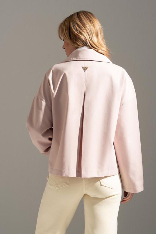 Short cotton trench jacket Short cotton trench jacket
