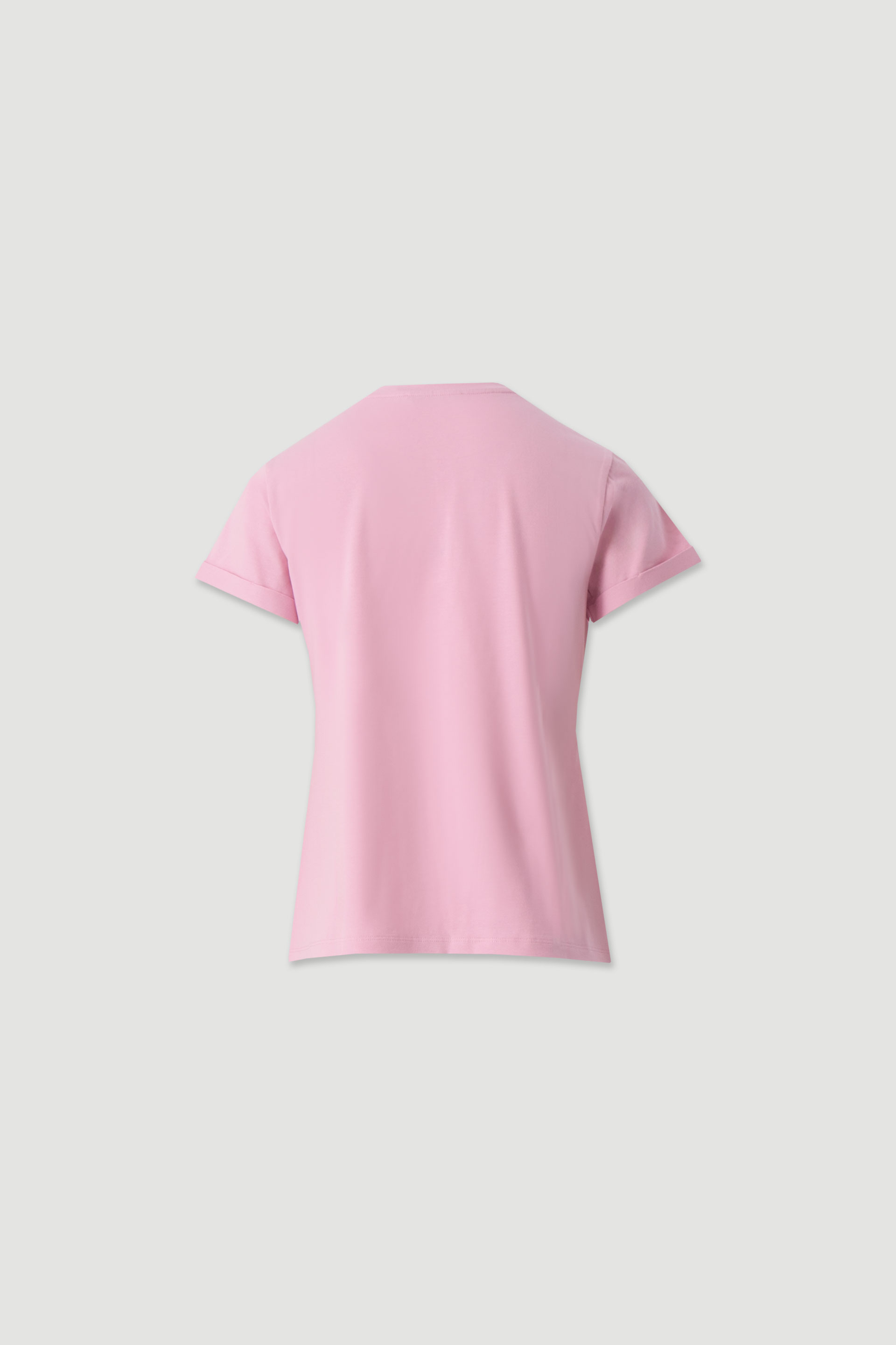 Camiseta de algodón con bordado floral