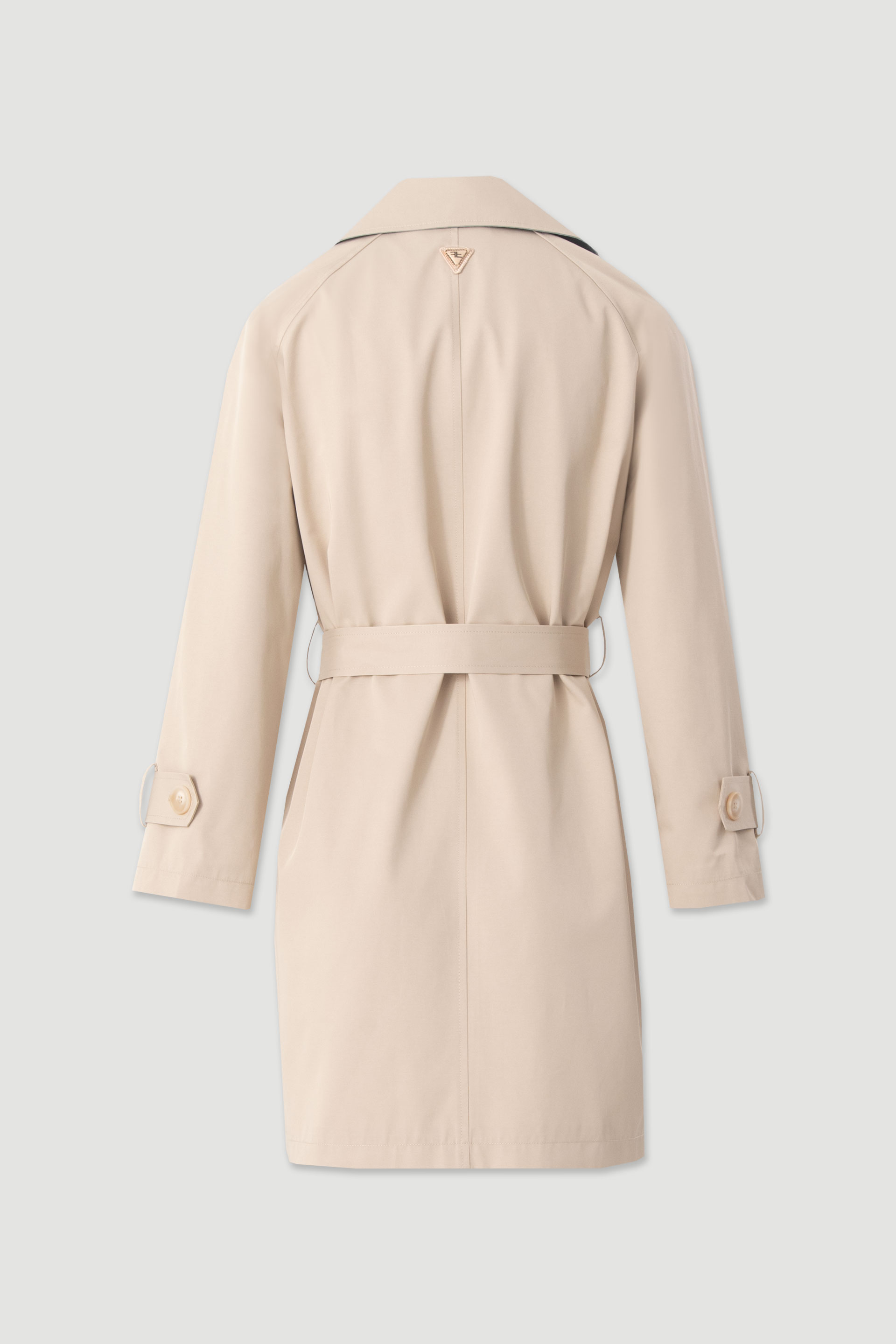 Cotton midi trench coat