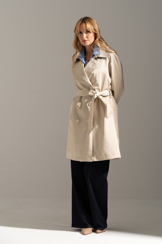 Cotton midi trench coat Cotton midi trench coat