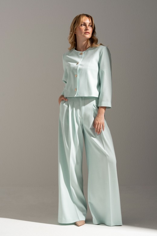 Wide-leg pleated trousers Wide-leg pleated trousers