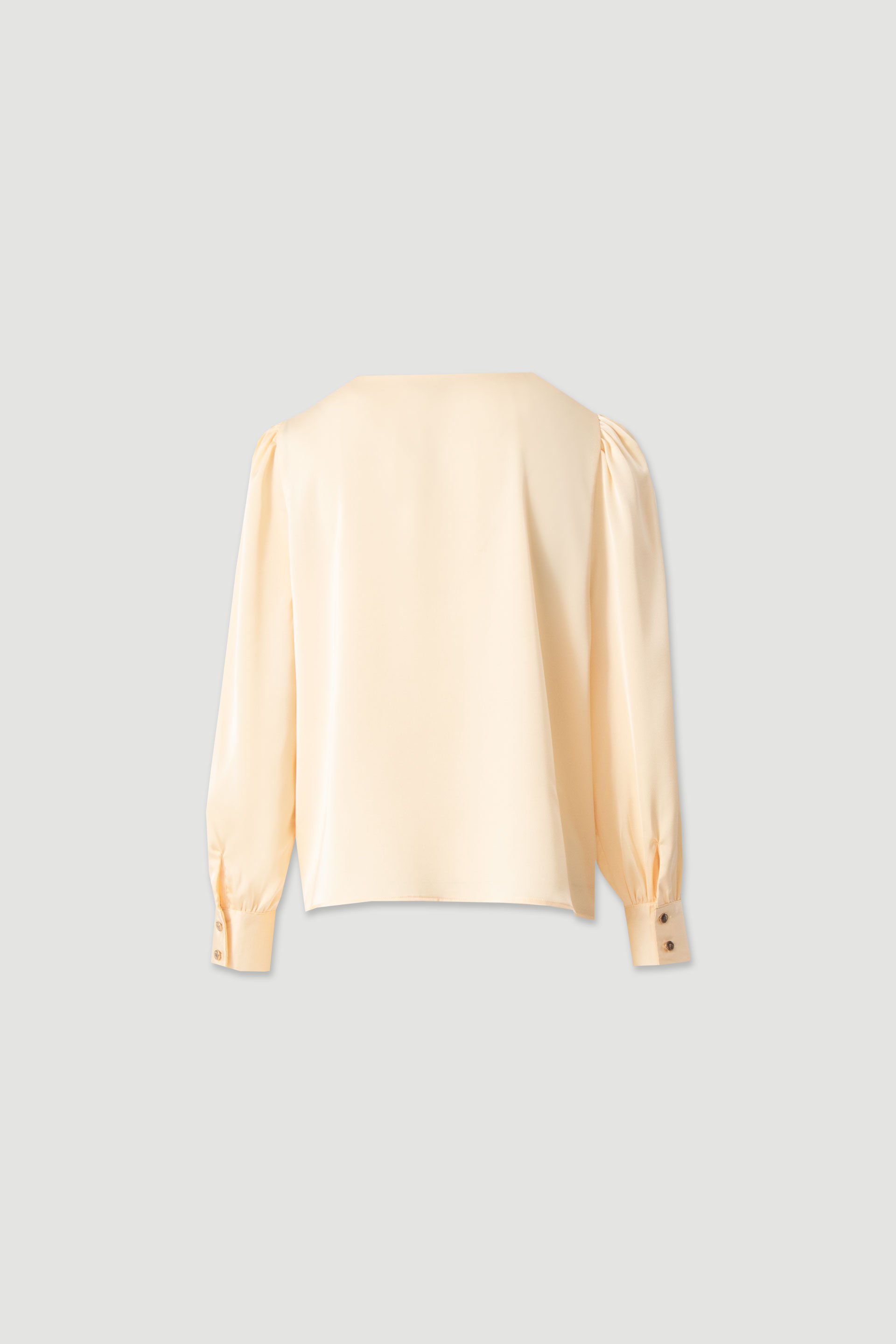 Satin tunic with v-neckline