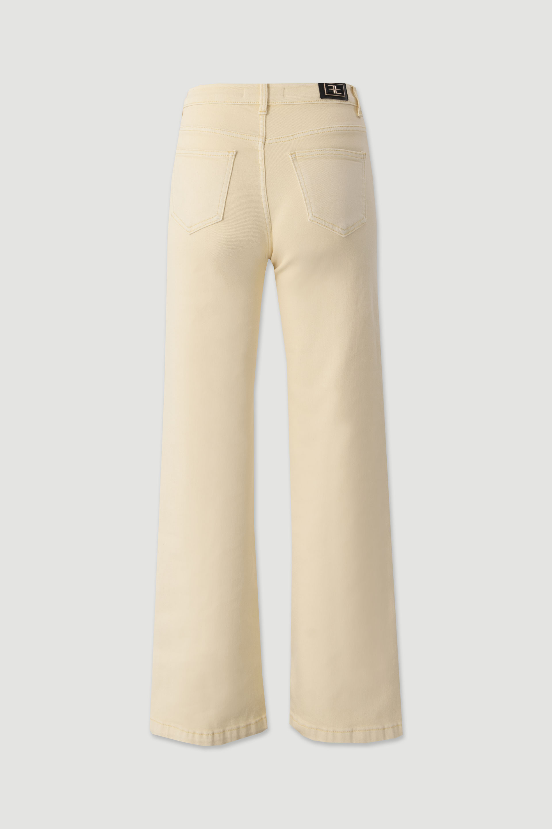Straight-fit twill trousers