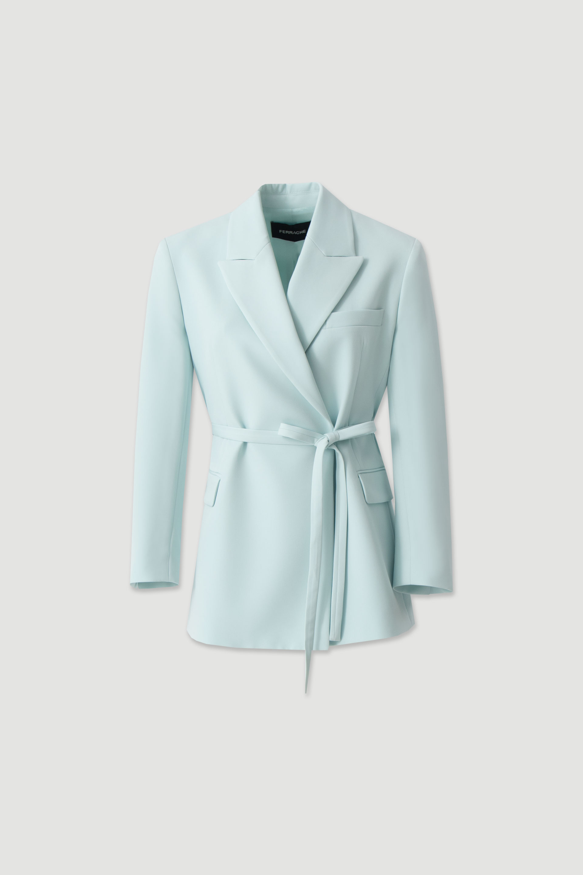 Classic belted blazer