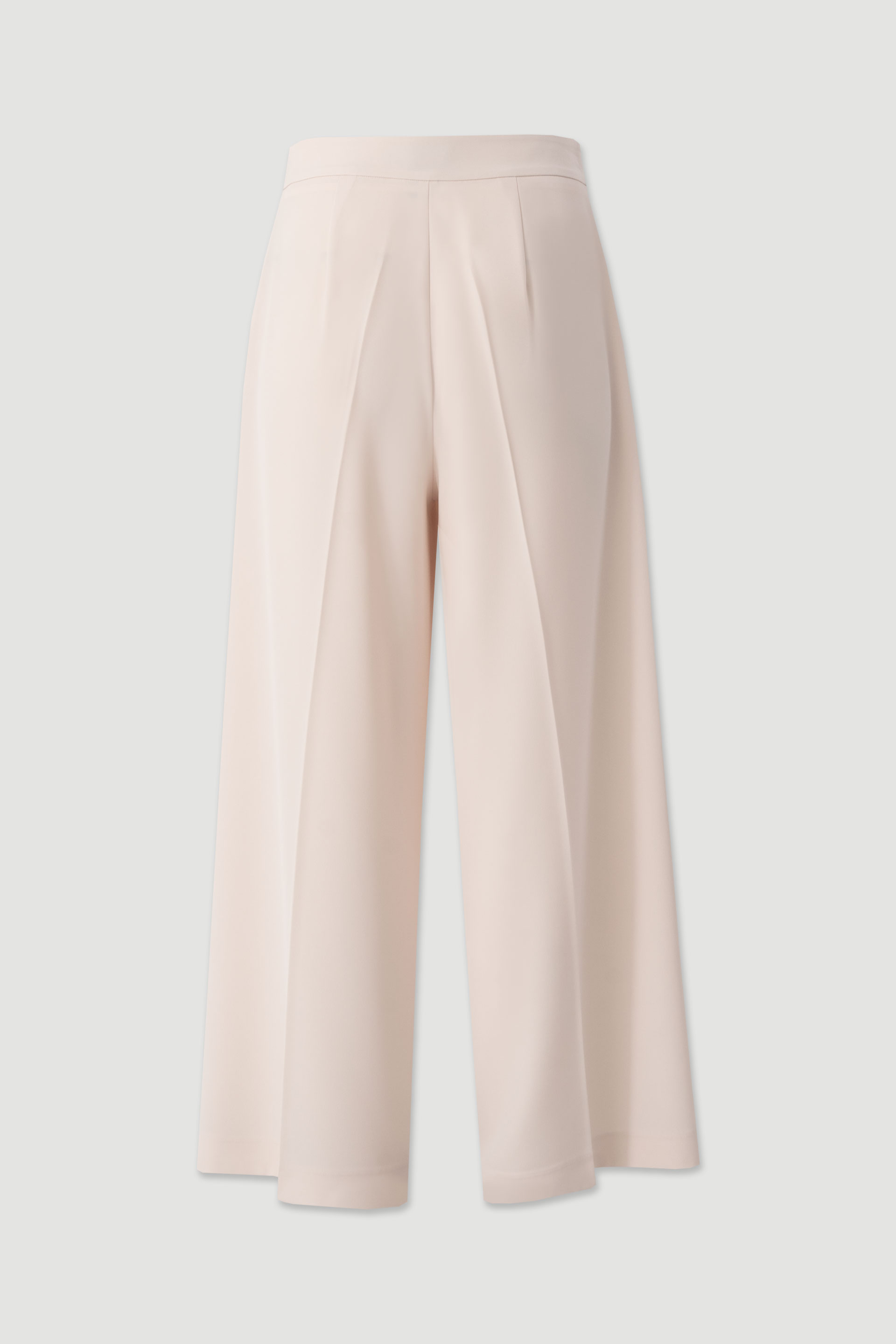 Fluid culotte trousers with metallic detail