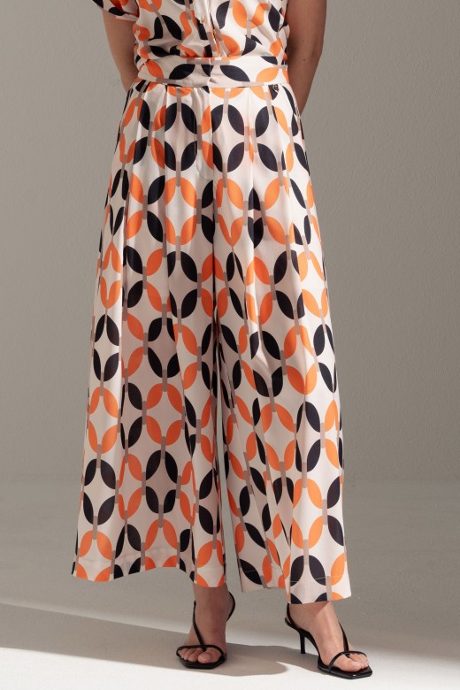 Pantalón culotte estampado Pantalón culotte estampado