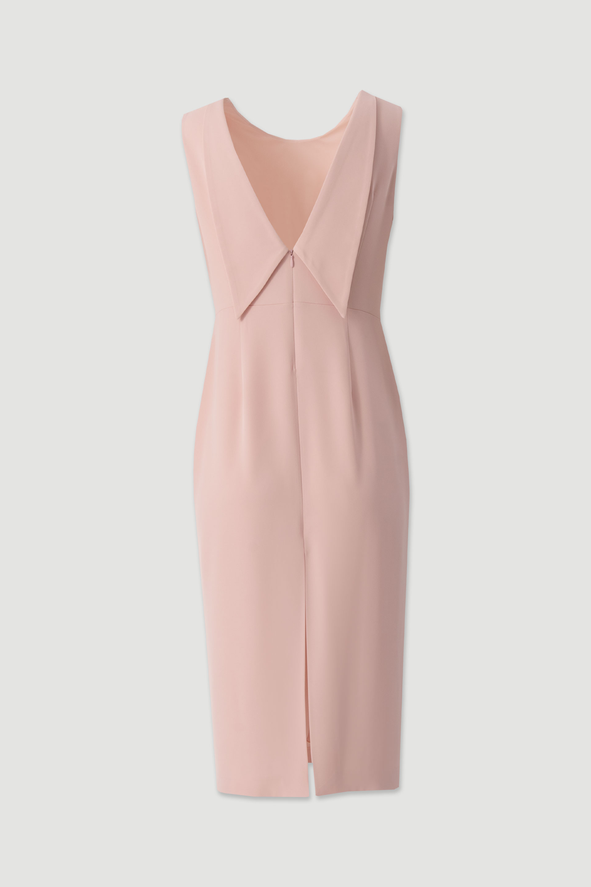 Midi dress with open back detail