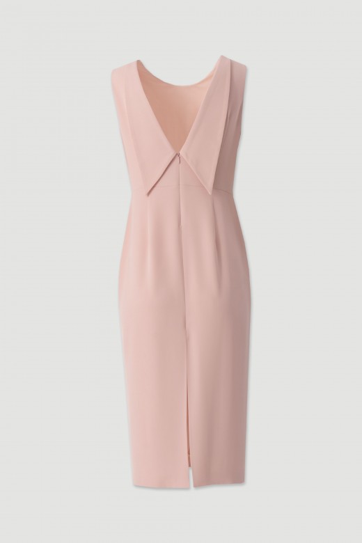 Midi dress with open back detail Midi dress with open back detail