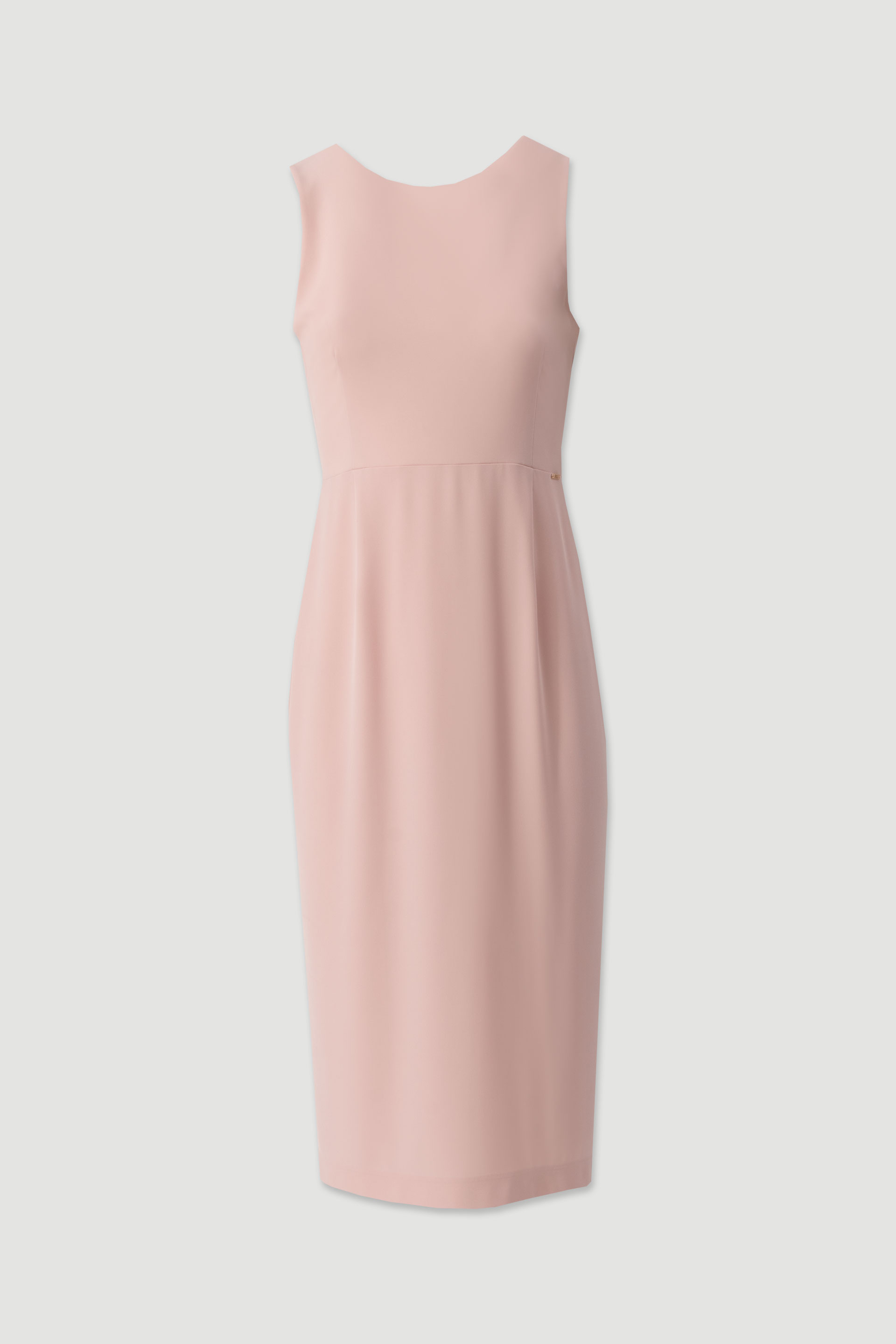 Midi dress with open back detail