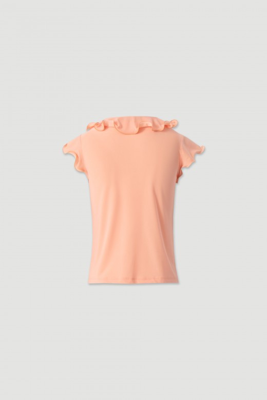Ruffled v-neck top Ruffled v-neck top